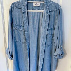 Size S - Aritiza Babaton Utility Denim Long Sleeve Shirt